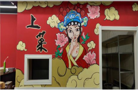 合山墙体彩绘的发展和应用