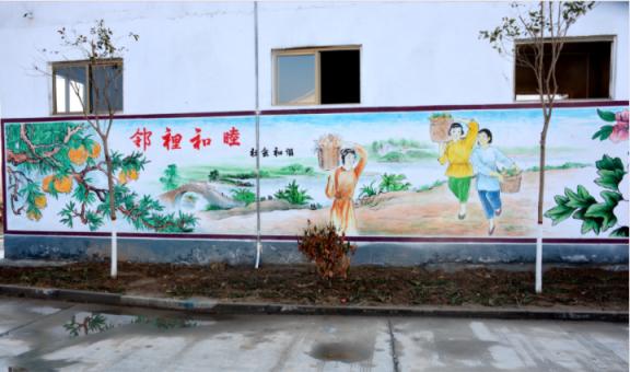 合山乡镇文化墙 乡风文明焕发新活力
