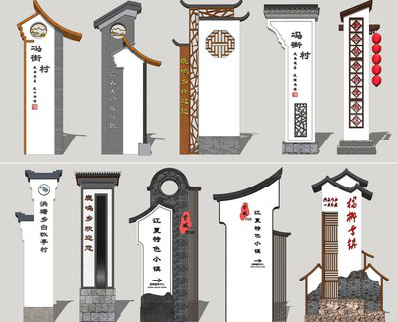 合山美丽乡村标识标牌有哪些分类？